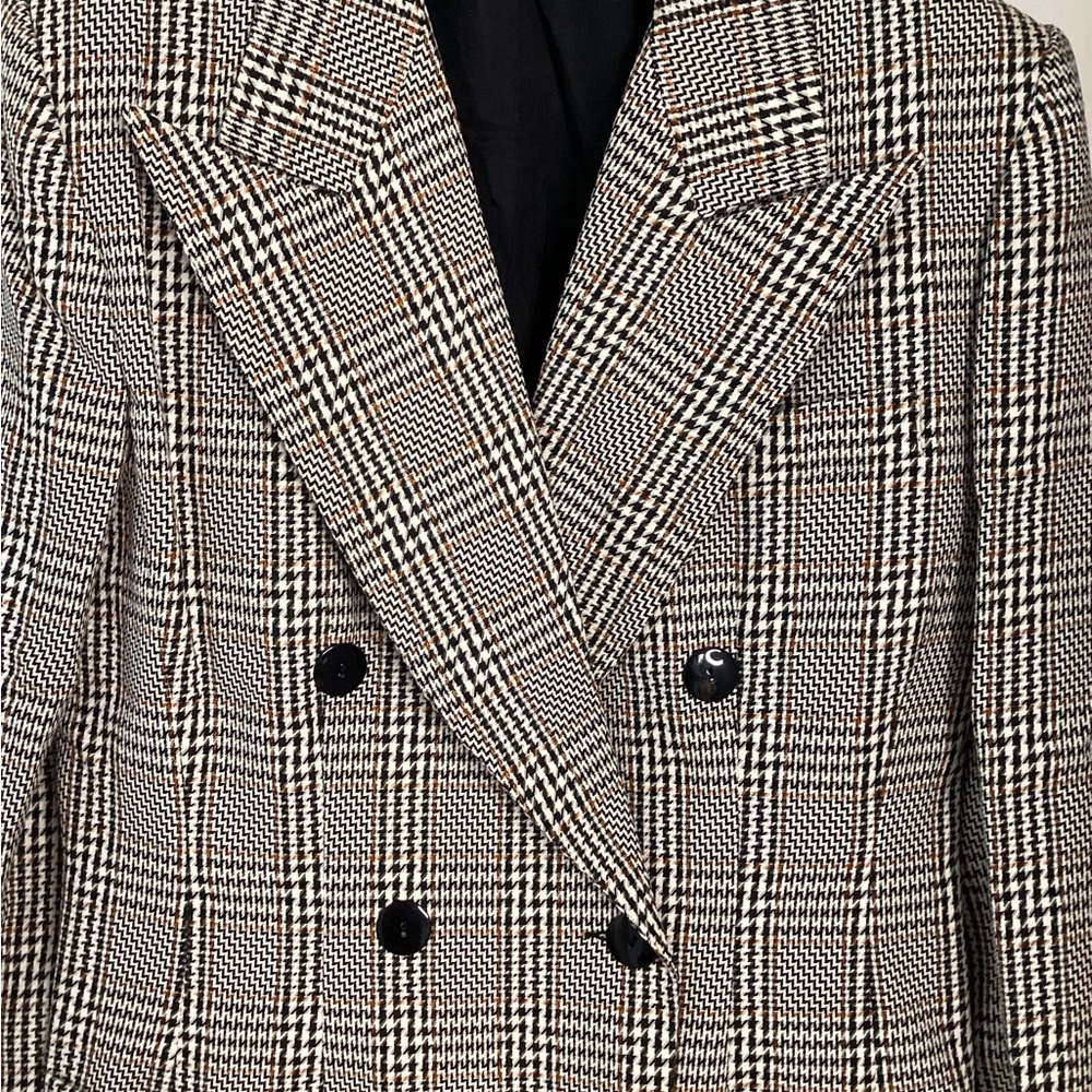 Deadstock Vintage RAFAEL Houndstooth Blazer with Black Buttons 12 - Picture 3 of 13